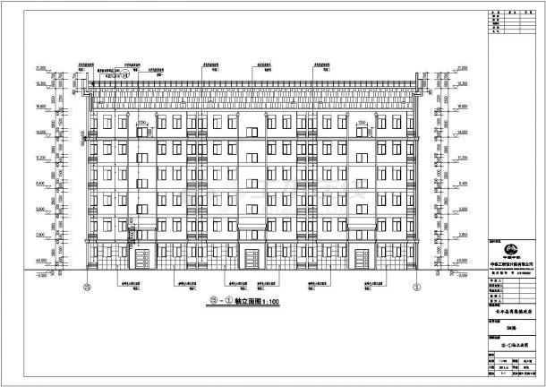 安徽省某六层住宅楼建筑设计施工图-图二