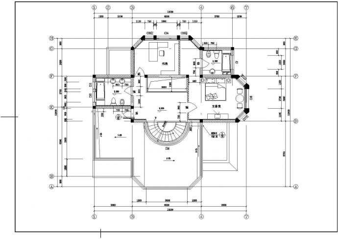 某3层高档住宅楼建筑施工图纸（全套）_图1