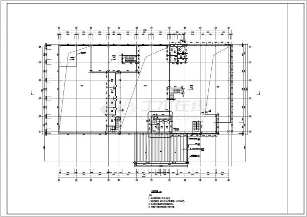 新疆某二层钢结构4s店建筑设计施工图-图二