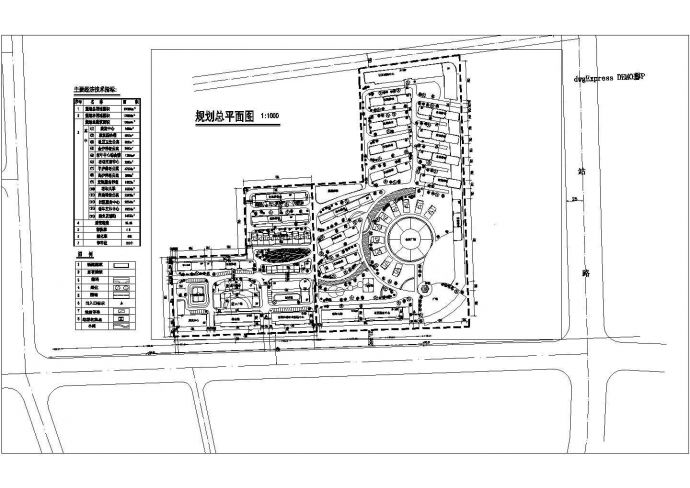 某地区养老院建筑设计总平面规划方案_图1
