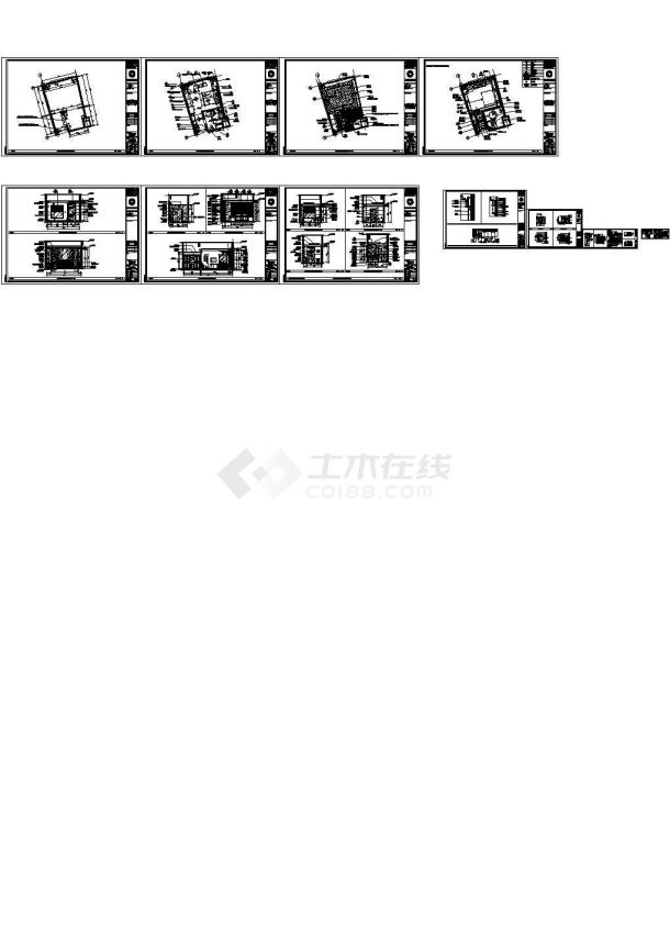 [珠海]某国际酒店B型样板房室内装饰工程施工图-图一