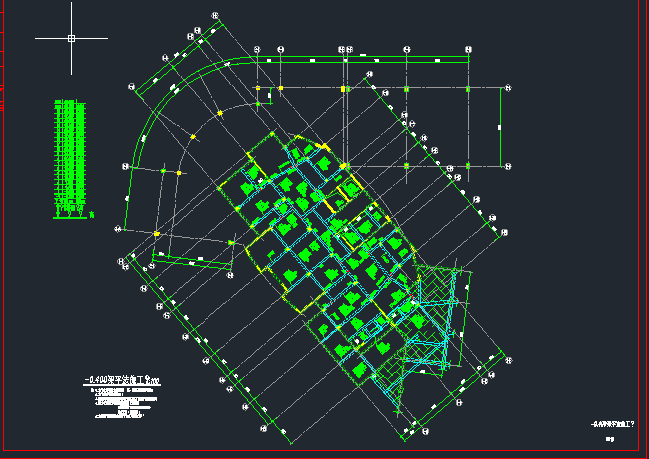 一套齐全的广场综合楼框剪结构施工图_图1