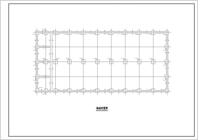 某地一套简单的砖混厂房结构设计图纸_图1