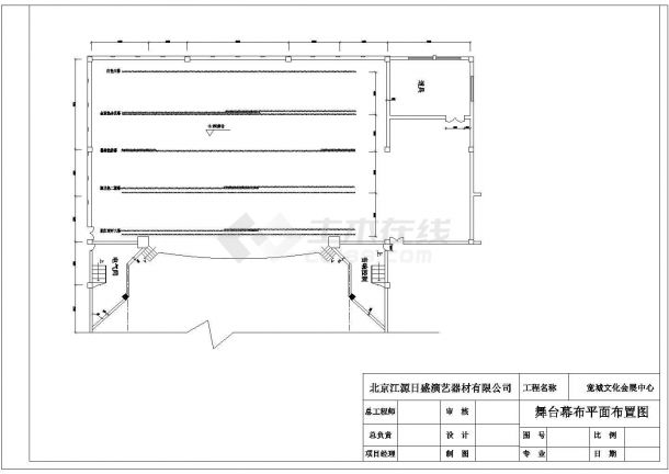 某地会展文化中心的舞台灯光设计图-图二