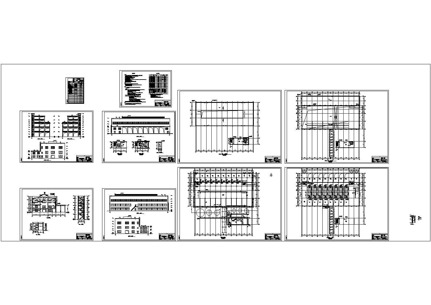 一套完整的框架厂房建筑结构施工图