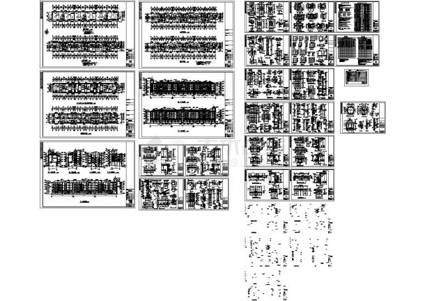 独立小型别墅建筑施工CAD图-图一