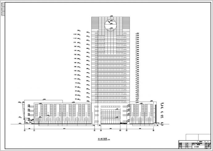 宁波某地22层商业综合楼建筑设计方案_图1