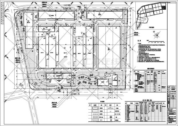 某地瓷砖生产基地总平面规划方案图-图一