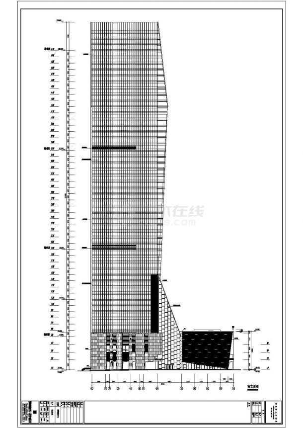 某地区五层裙楼商业楼建筑设计方案-图二