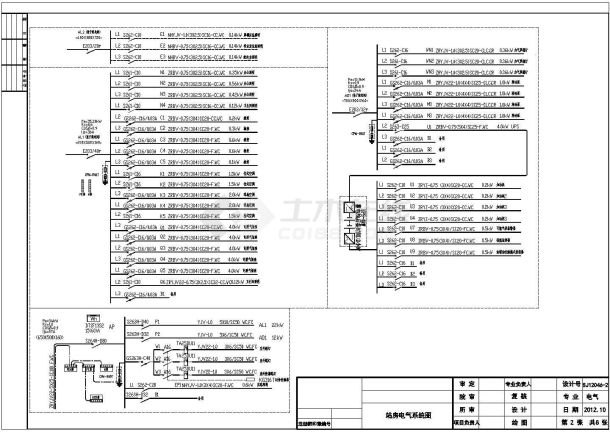 某地一层加油站建筑电气设计施工图纸-图二