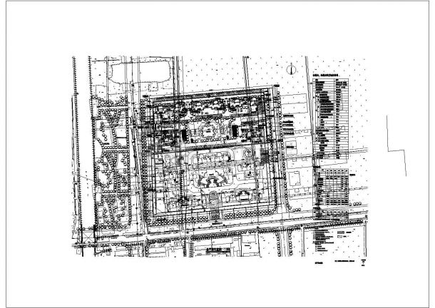 某小区两套32层商住楼建筑设计施工图-图一