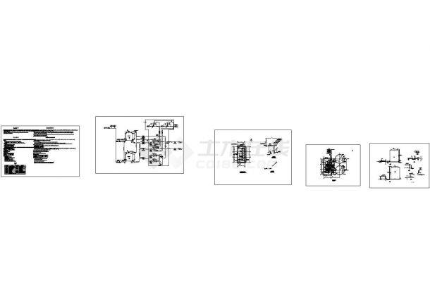 某化工厂消防水泵房全套图纸（设计说明、工艺流程图、平面图、剖面图）-图一