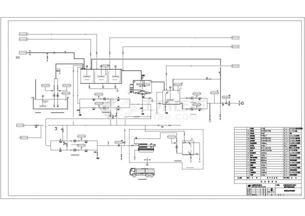 某电厂脱硫废水处理工艺设计施工图纸-图二