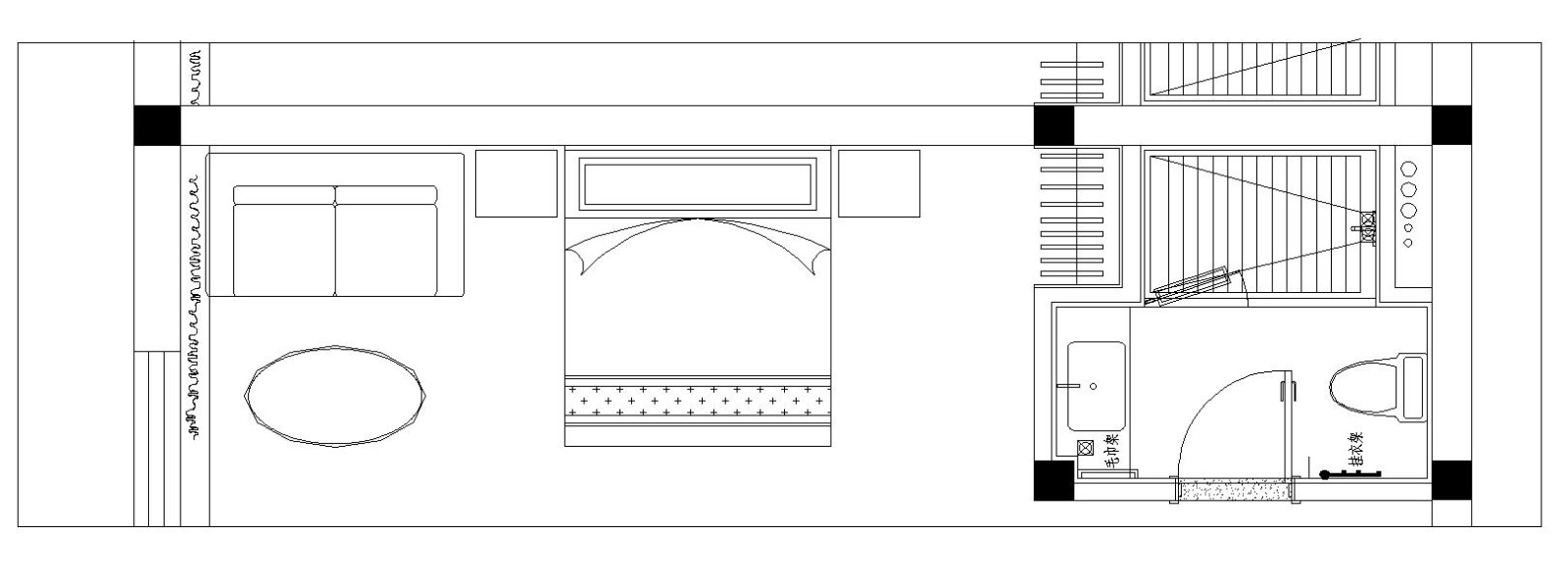 云南省酒店机含装饰结构布置CAD规划详图