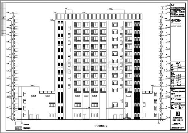 某地区12层框架结构酒店建筑设计施工图-图二