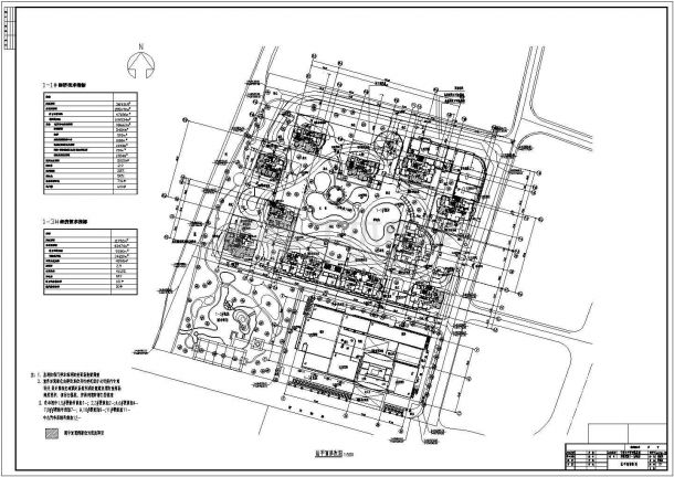 某住宅小区建筑设计总平面规划方案图-图二