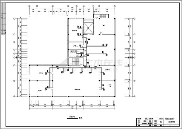 某7层综合楼给排水专业施工图（地下二层）-图二