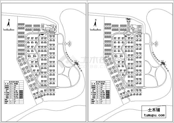 太平湖别墅区园林规划方案CAD图纸-图一