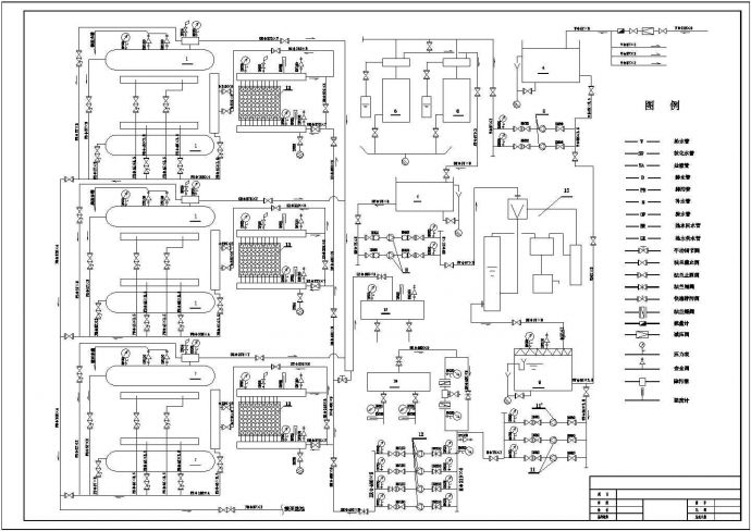 3X10.5MW双层燃煤热水锅炉房设计图_图1