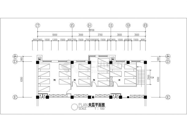 某地区单层汽车服务楼建筑设计方案图-图二