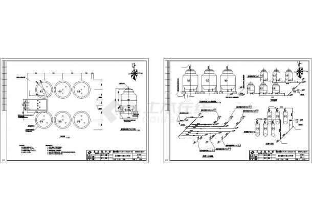 15000m3_d化工废水处理设计图纸（含设计说明、12个CAD）-图二