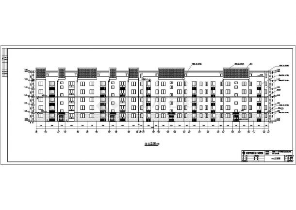 某公司五层砖混结构住宅楼建筑设计施工图-图二