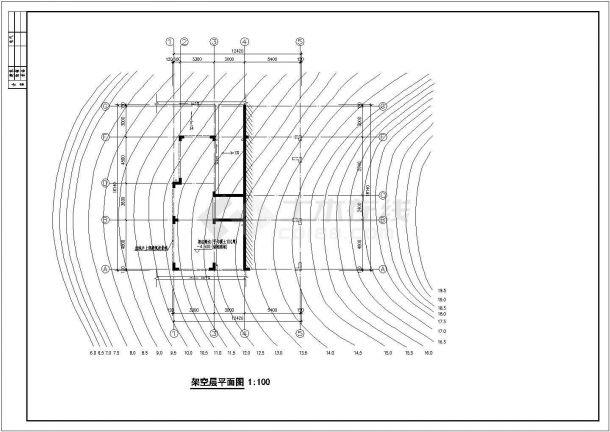 某市山地别墅建筑施工图纸（全套）-图一