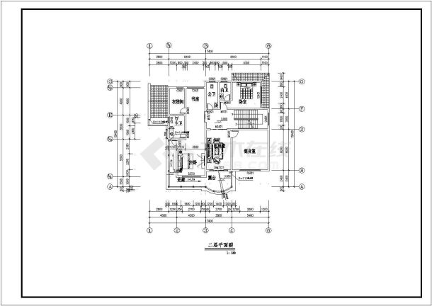 三层中式别墅建筑施工图（共13张）-图二