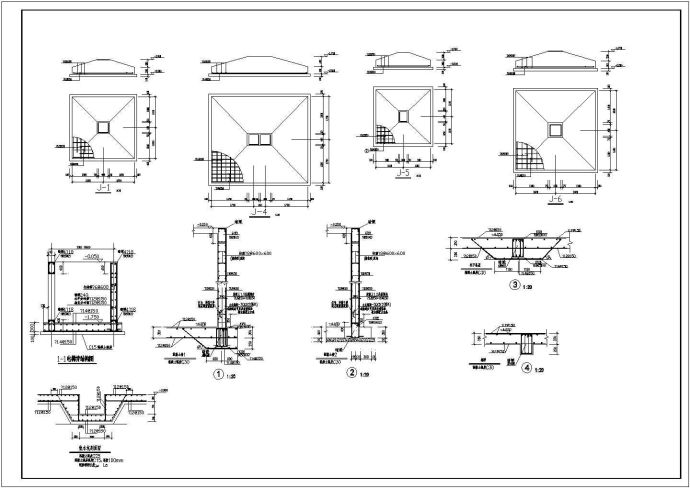 某地一套厂区框架办公楼结构设计图_图1