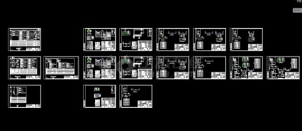 某开发区配电设计13台低压抽屉柜电气图纸（多张）-图一