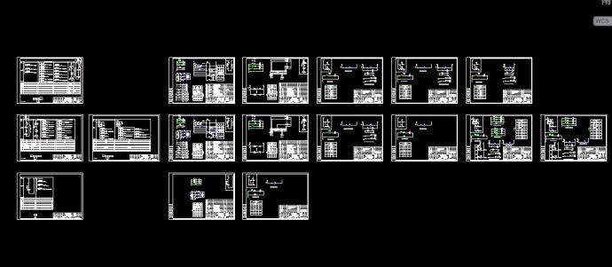 某开发区配电设计13台低压抽屉柜电气图纸（多张）_图1