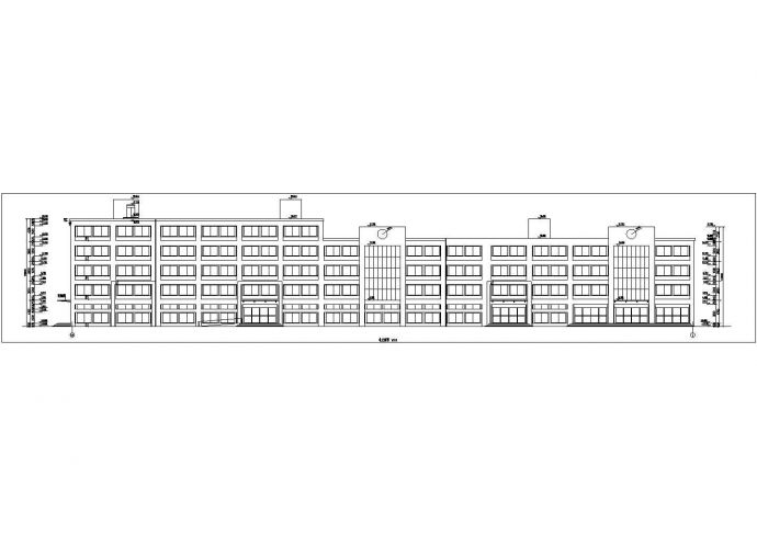 某三层框架结构办公综合楼建筑设计方案图纸_图1