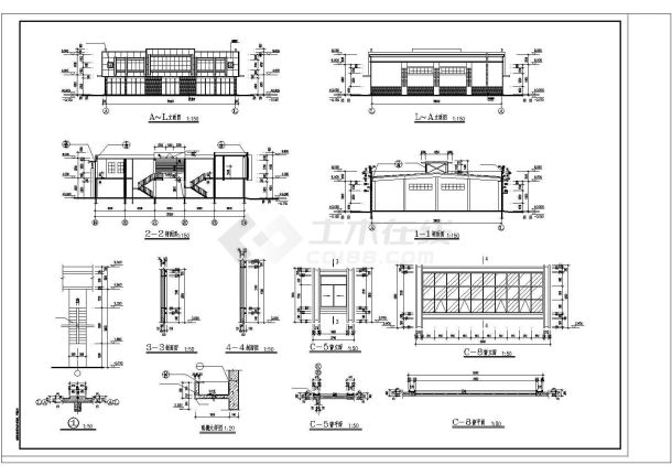 某地二层新菜场修改建筑施工图（含设计说明）-图一