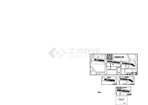 某镇道路绿化园林施工图张，共4张-图一