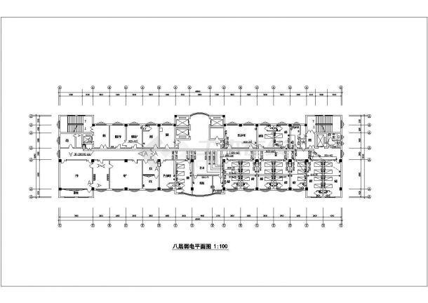 阿克苏地区第一人民医院外科楼地上十一层地下一层弱电消防图纸-图二