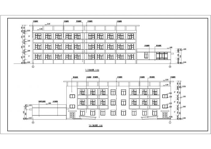 某学校三层框架结构宿舍楼建筑设计方案_图1