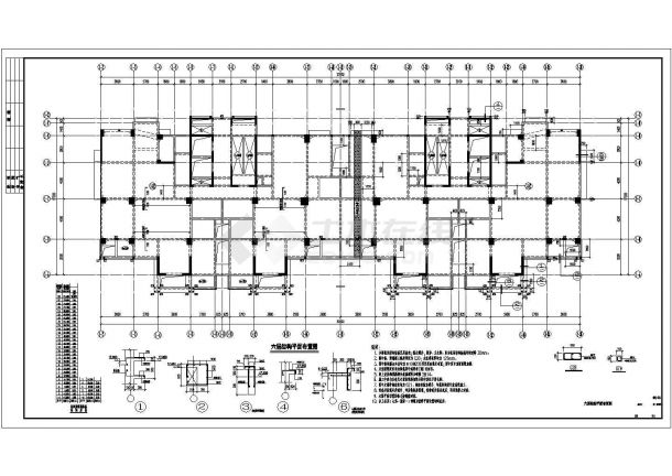 某地28层框剪商住楼结构施工图纸-图二