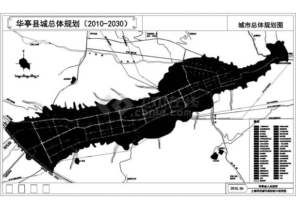 华亭县2010-2030县城总体规划图-图一