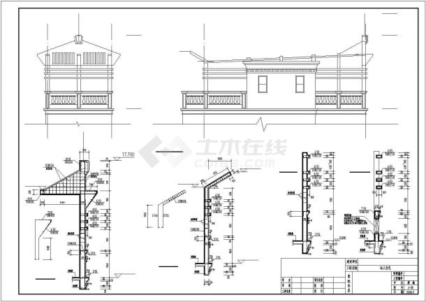 某4层框架别墅全套建筑结构施工图（pkpm模型及效果图）-图二