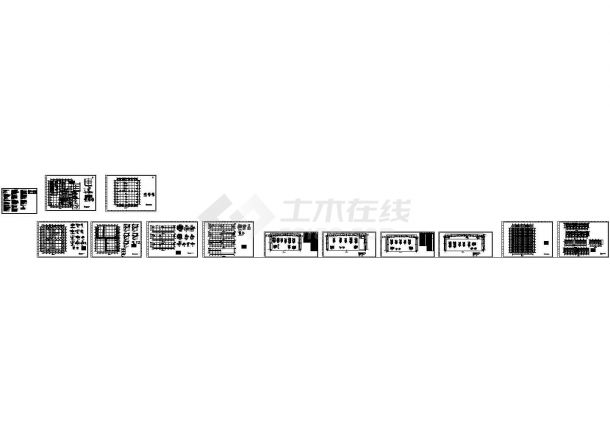 内蒙某2700平化工厂房结构cad设计图-图一