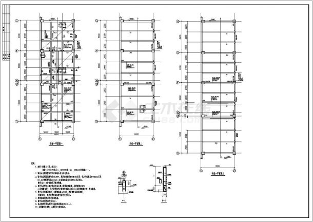 某33层框架核心筒办公楼结构设计图-图二