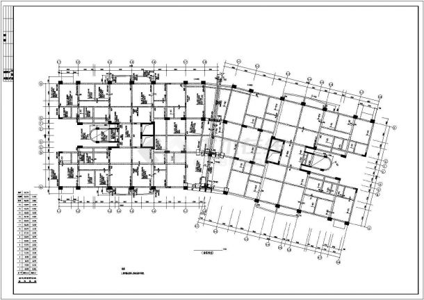 某地区花园建筑框架结构施工全套图-图一