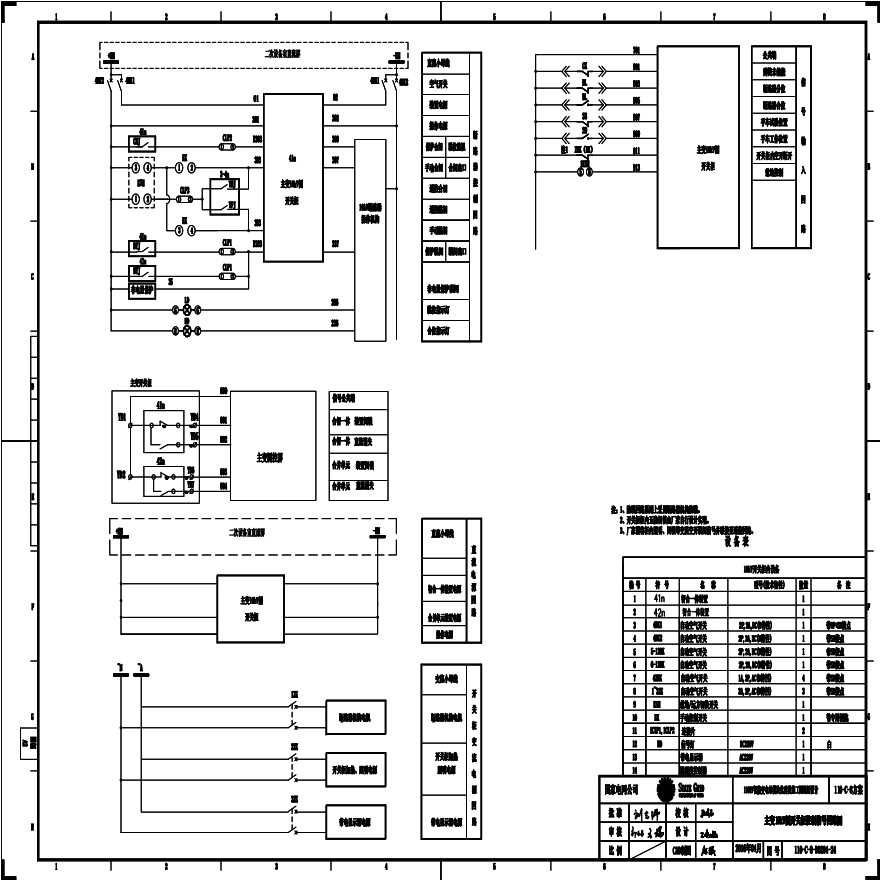 110-C-8-204-24 主变压器10kV侧开关柜控制信号回路图.pdf-图一