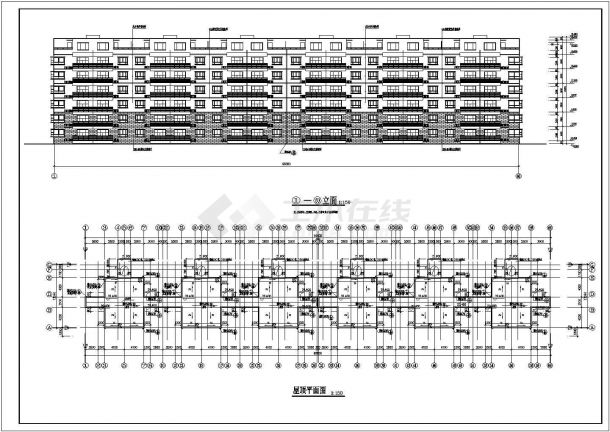 莲塘的星港小镇6#楼建筑施工图（共6张）-图一