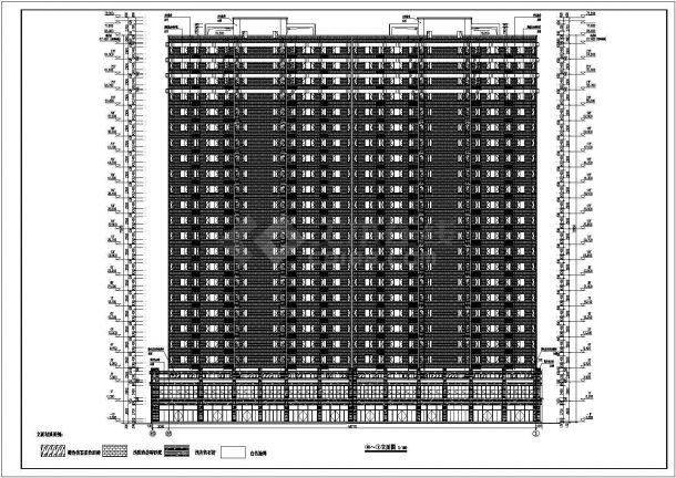 某地区23层商住楼建筑设计施工图-图二