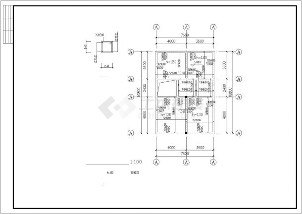 一套简单的3层乡村别墅建筑CAD图-图二