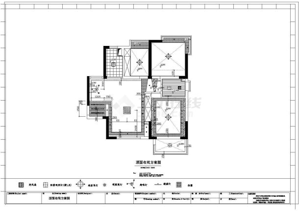 两室一厅室内装修施工图（附完工照片）-图二