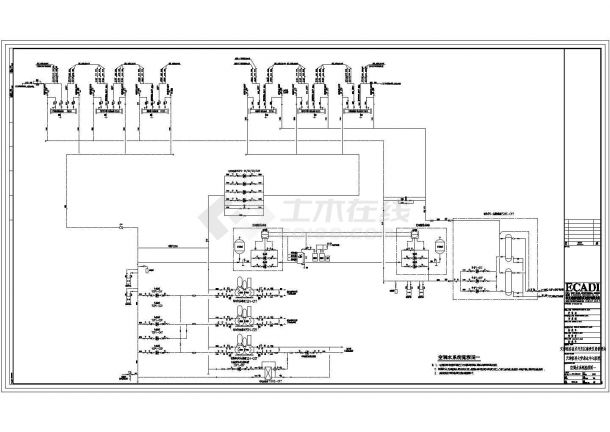 某地工程制冷机房空调水系统流程图-图二