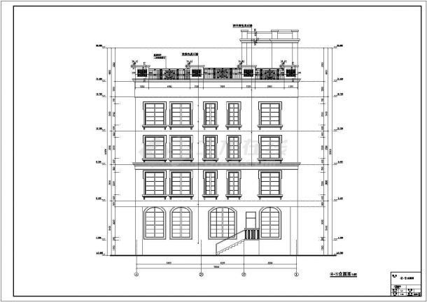 某地下一层地上四层框架结构独幢别墅（含屋顶游泳池）建筑设计方案-图二