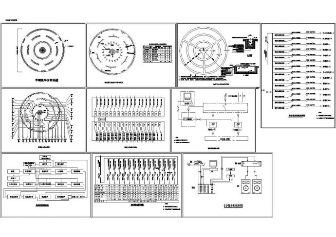 广场旱喷泉工程平面管件及喷头布局景观设计图_图1